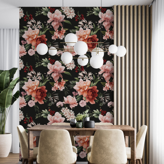 Wall Mural - Wallpaper - Floral pattern