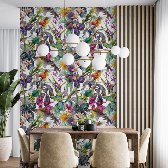 Wall Mural - Wallpaper - Floral pattern