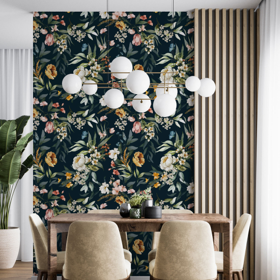 Wall Mural - Wallpaper - Floral pattern