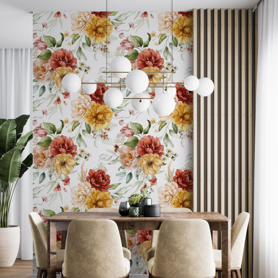 Wall Mural - Wallpaper - Floral pattern