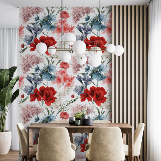 Wall Mural - Wallpaper - Floral pattern