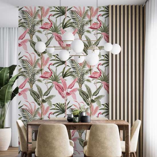 Wall Mural - Wallpaper - Pink Flamingos