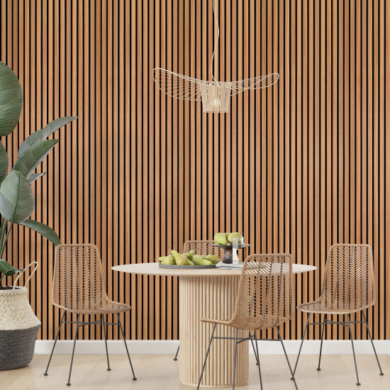 Wall Mural - Wallpaper - Wood Imitation Panels