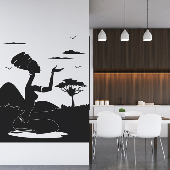 Wall Sticker - African woman