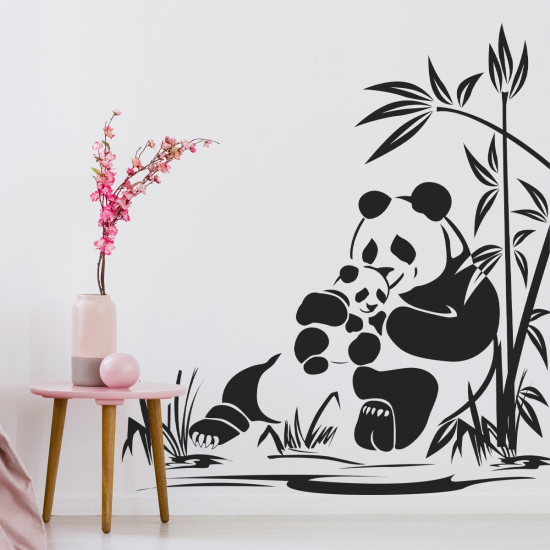 Wall Sticker - Bamboo Pandas