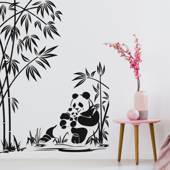 Wall Sticker - Bamboo Pandas