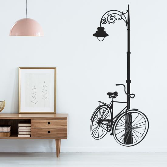 Wall Sticker - Bicycle Street Lamp