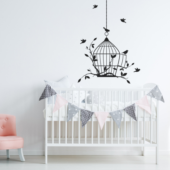 Wall Sticker - Bird Cage