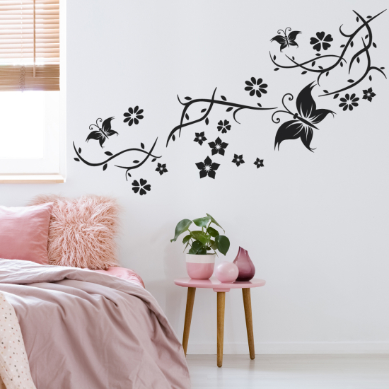 Wall Sticker - Butterfly Branch