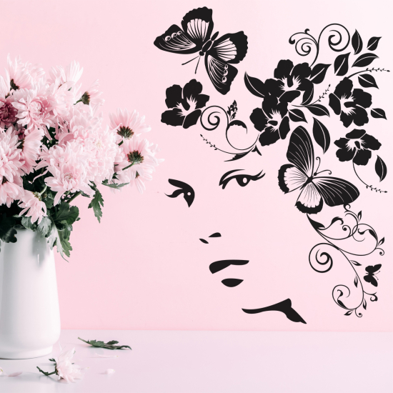 Wall Sticker - Butterfly Face