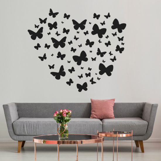 Wall Sticker - Butterfly Heart