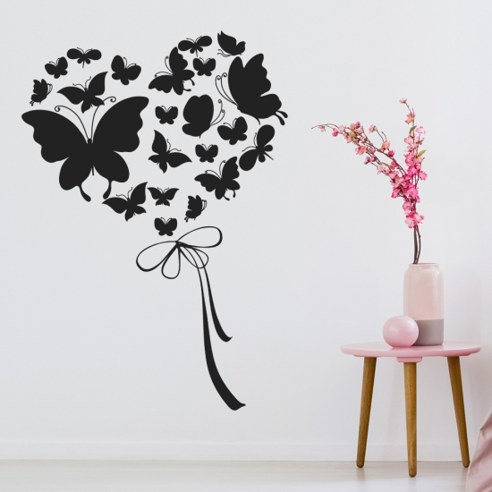 Wall Sticker - Butterfly Heart