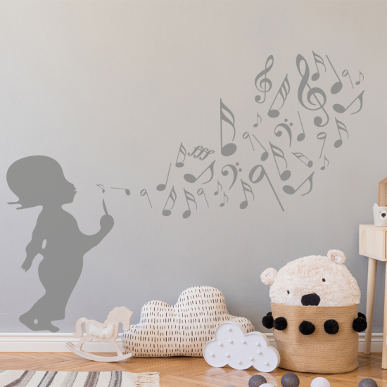 Wall Sticker - Children's Music Notes