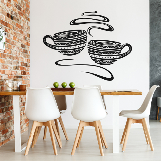 Wall Sticker - Coffee cups