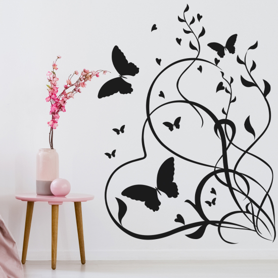 Wall Sticker - Flowers Butterflies