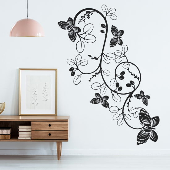 Wall Sticker - Flowers Butterflies