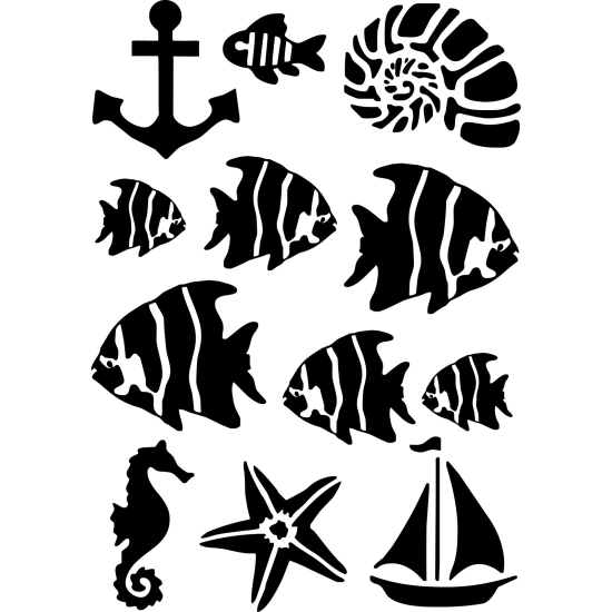 Wall Sticker - Marine kit 12 pieces