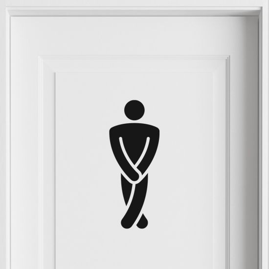 Wall Sticker - Men's Restroom