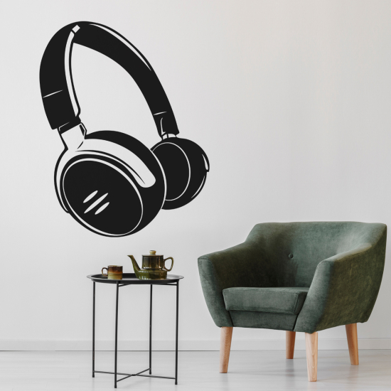 Wall Sticker - Music Headphones