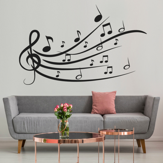 Wall Sticker - Musical staff