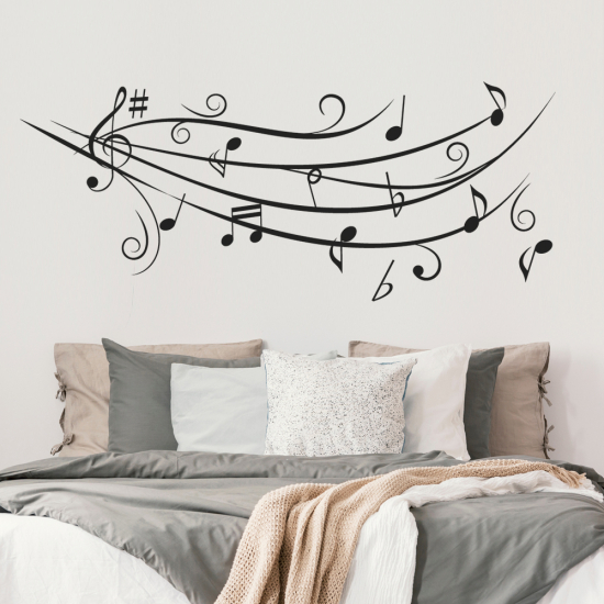 Wall Sticker - Musical staff