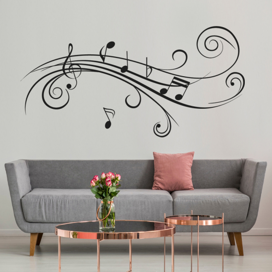 Wall Sticker - Musical staff