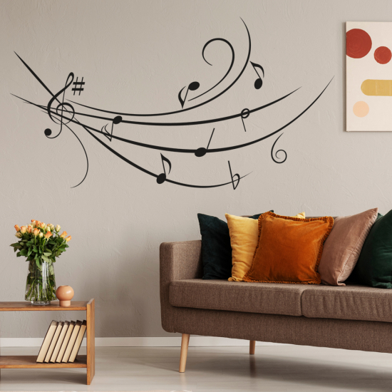 Wall Sticker - Musical staff