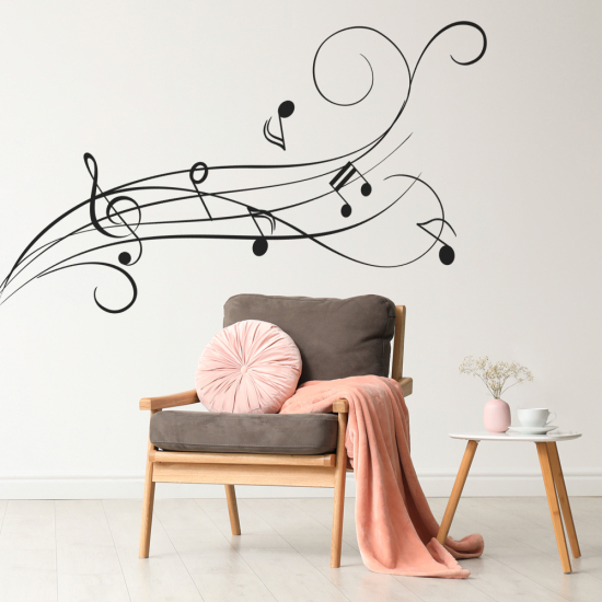 Wall Sticker - Musical staff