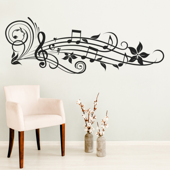 Wall Sticker - Musical staff