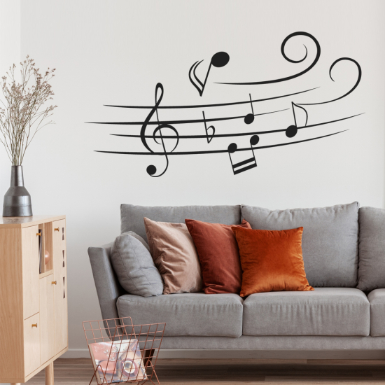 Wall Sticker - Musical staff