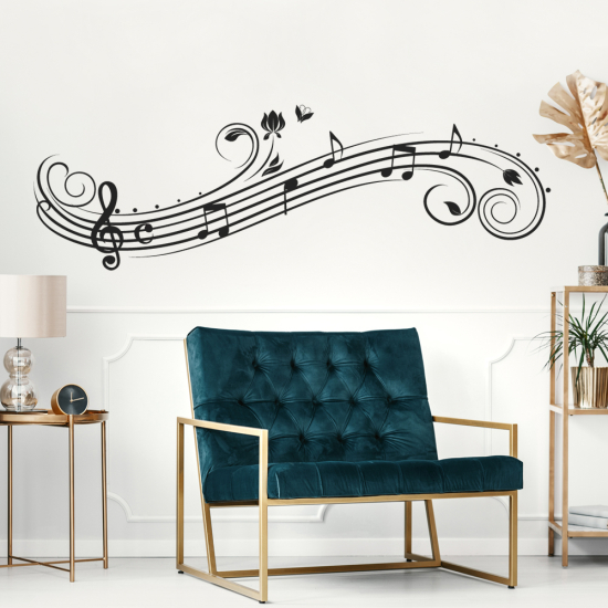 Wall Sticker - Musical staff