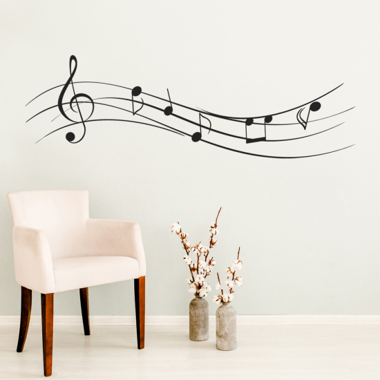 Wall Sticker - Musical staff