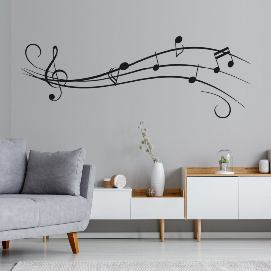 Wall Sticker - Musical staff