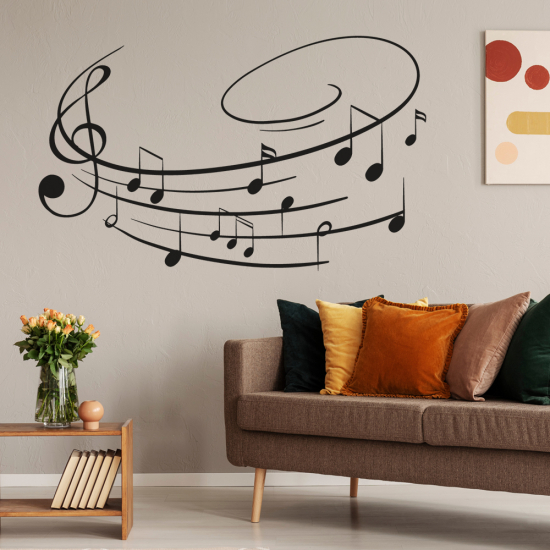 Wall Sticker - Musical staff