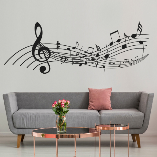 Wall Sticker - Musical staff