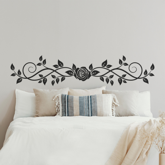 Wall Sticker - Rose Headboard