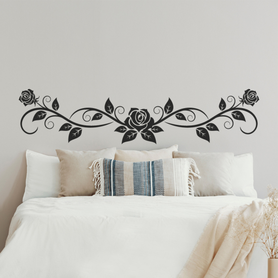 Wall Sticker - Rose Headboard