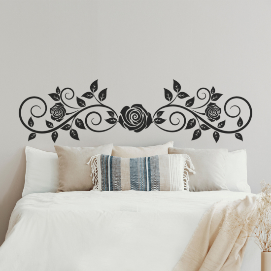 Wall Sticker - Rose Headboard