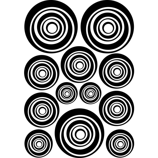 Wall Sticker - Set Of 12 Circles