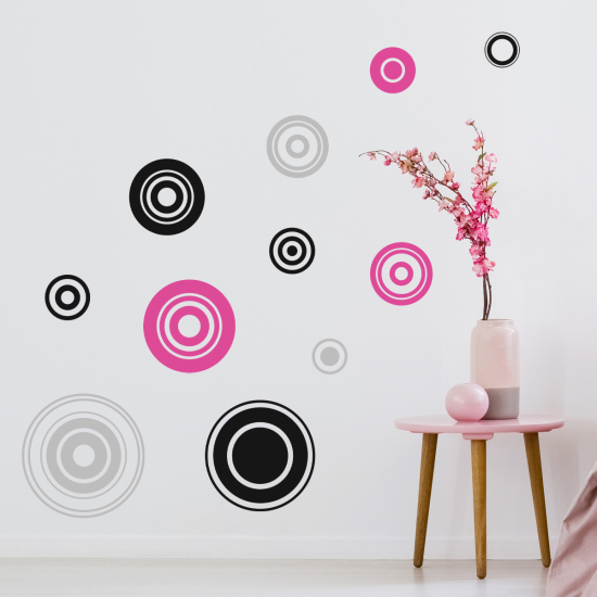 Wall Sticker - Set Of 13 Circles