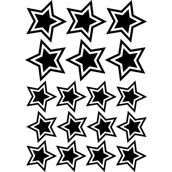 Wall Sticker - Set Of 18 Stars