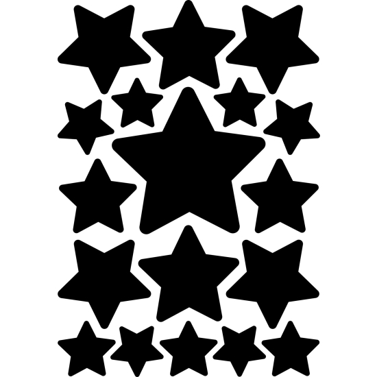 Wall Sticker - Set Of 18 Stars