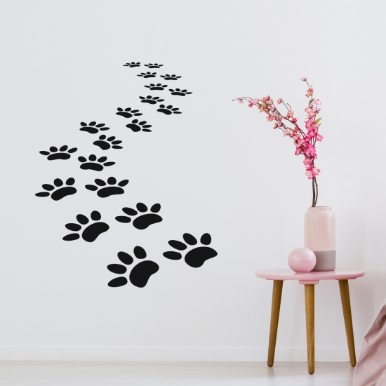 Wall Sticker - Set Of 20 Cat Tracks