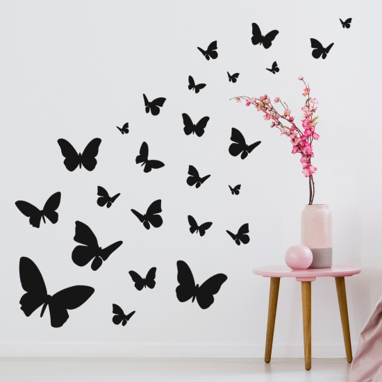 Wall Sticker - Set Of 25 Butterflies