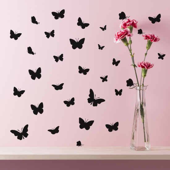 Wall Sticker - Set Of 30 Butterflies