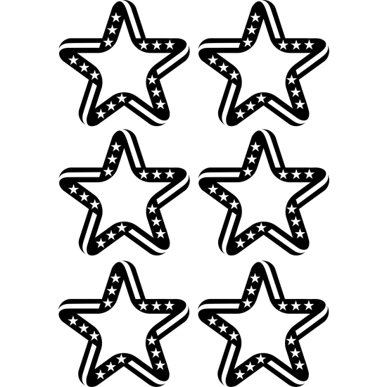 Wall Sticker - Set Of 6 Stars