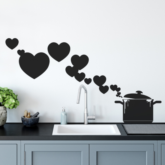 Wall Sticker - Set Ofchen Hearts