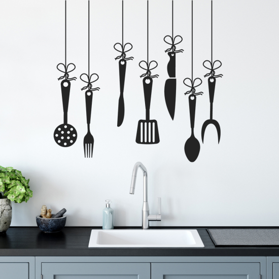 Wall Sticker - Set Ofchen utensils