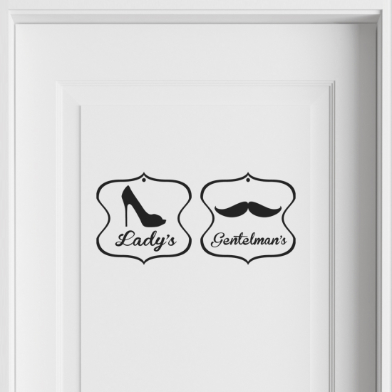 Wall Sticker - Toilets