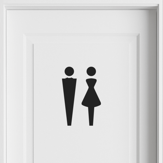 Wall Sticker - Toilets